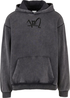 Mikina 1X2 washed černá